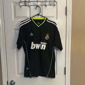 Adidas Black and White Soccer Jersey